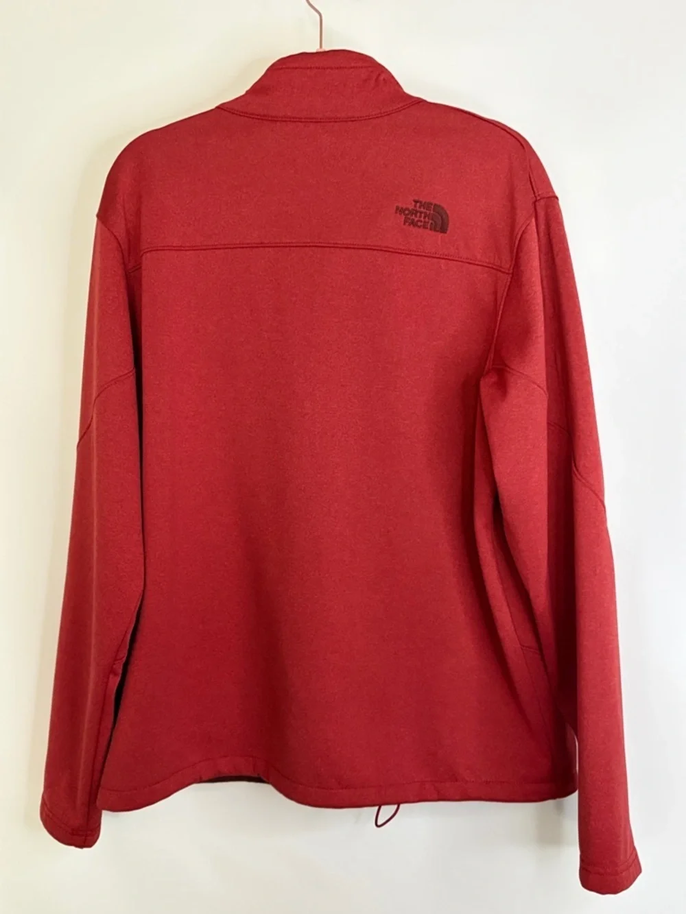 The North Face Men's Deep Red Full-Zip Fleece Jacket